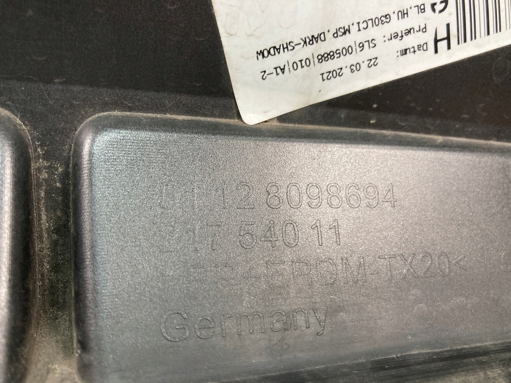 фото №9, Спойлер диффузор бампера заднего bmw 5 g30 g31 lift m-pakiet