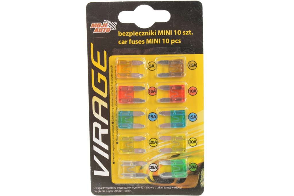 фото №1, 10x предохранитель набор предохранителей автомобильных płytkowe плоское mini
