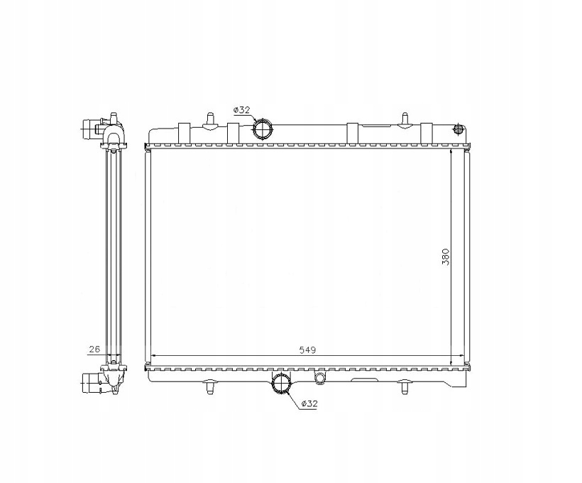 фото №1, Радіатор wody citroen c5 rd/td 08- 1330f5 nowa