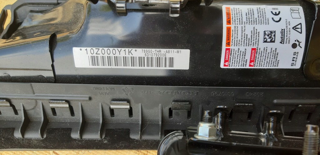 фото №10, Приборная панель подушка honda odyssey 2018 - 2024 ремни