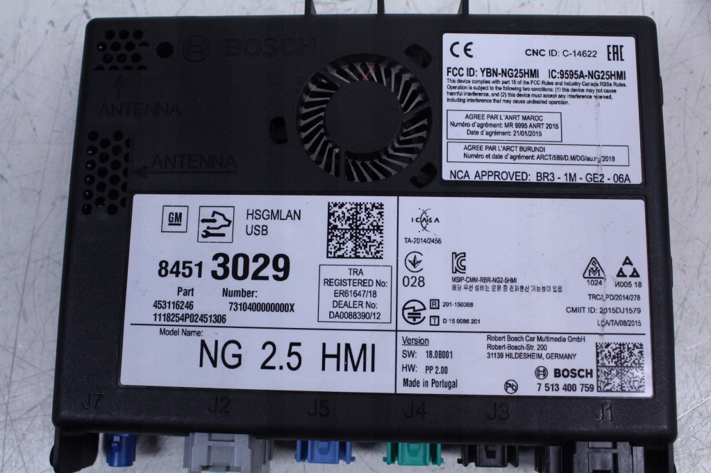 фото №3, Модуль блок управления радио opel astra v k 18r.