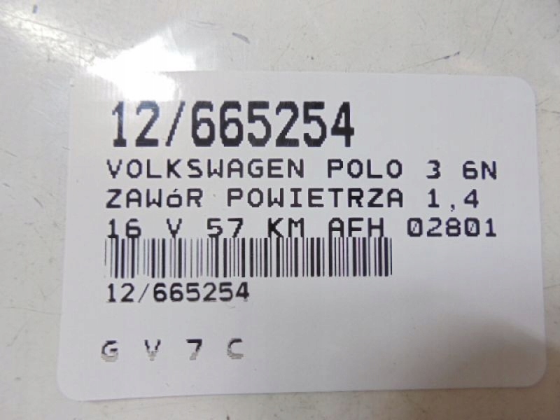 фото №7, Polo 3 iii клапан воздуха 0280142310 1,4 16v