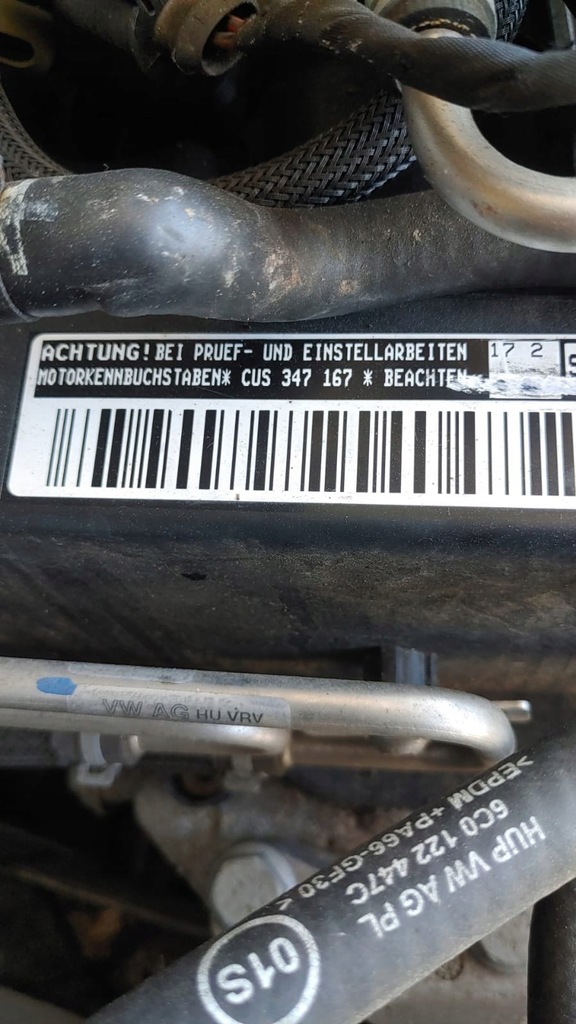 фото №8, Vw polo 6c 1.4 tdi cus набір стартовий замок запалювання