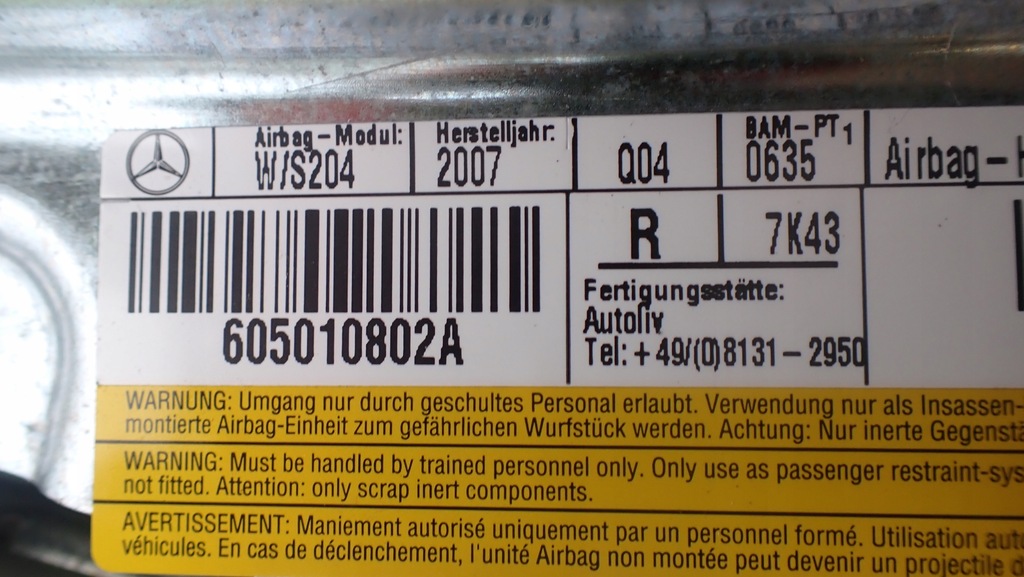 фото №8, Подушка сиденье правая mercedes w204 2048600205