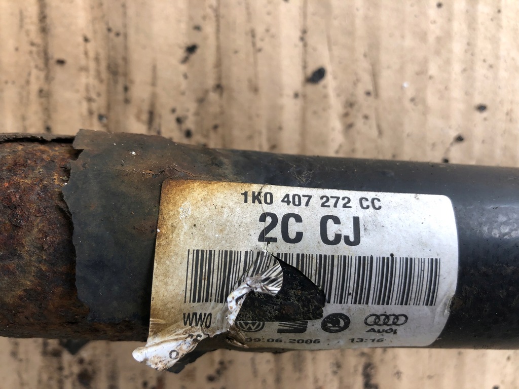 фото №5, Приводной вал правая vw skoda audi 1k0407272cc