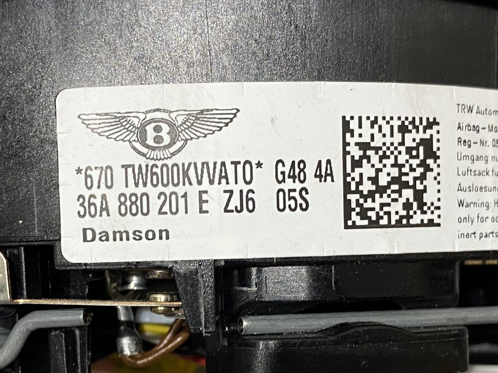 фото №5, Bentley bentayga continent подушка безпеки 36a880201 damson