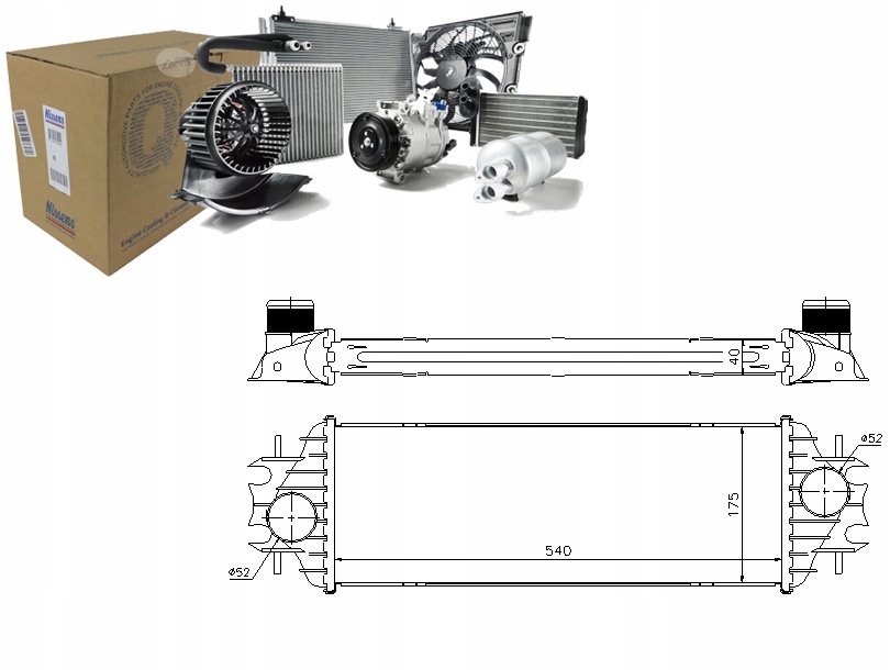 фото №1, Nissens интеркулер nissan primastar dci 100 x83