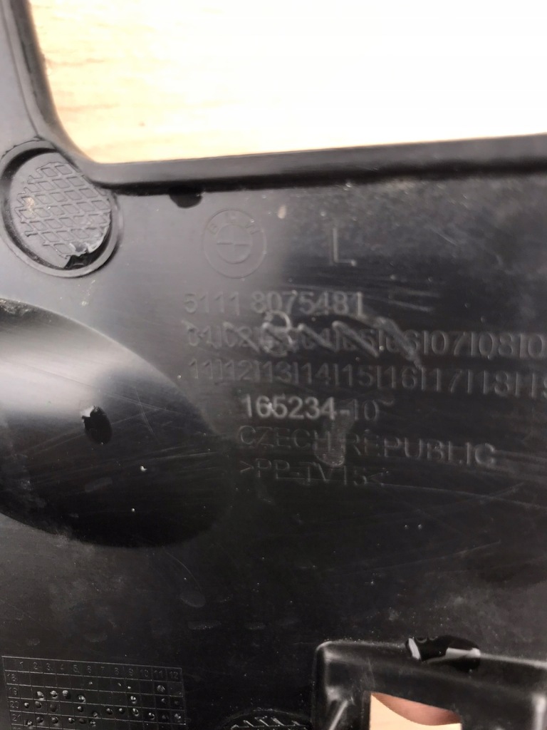 фото №10, Bmw2 f44 m-pakiet 19- направляющая бампера левый перед 51118075481