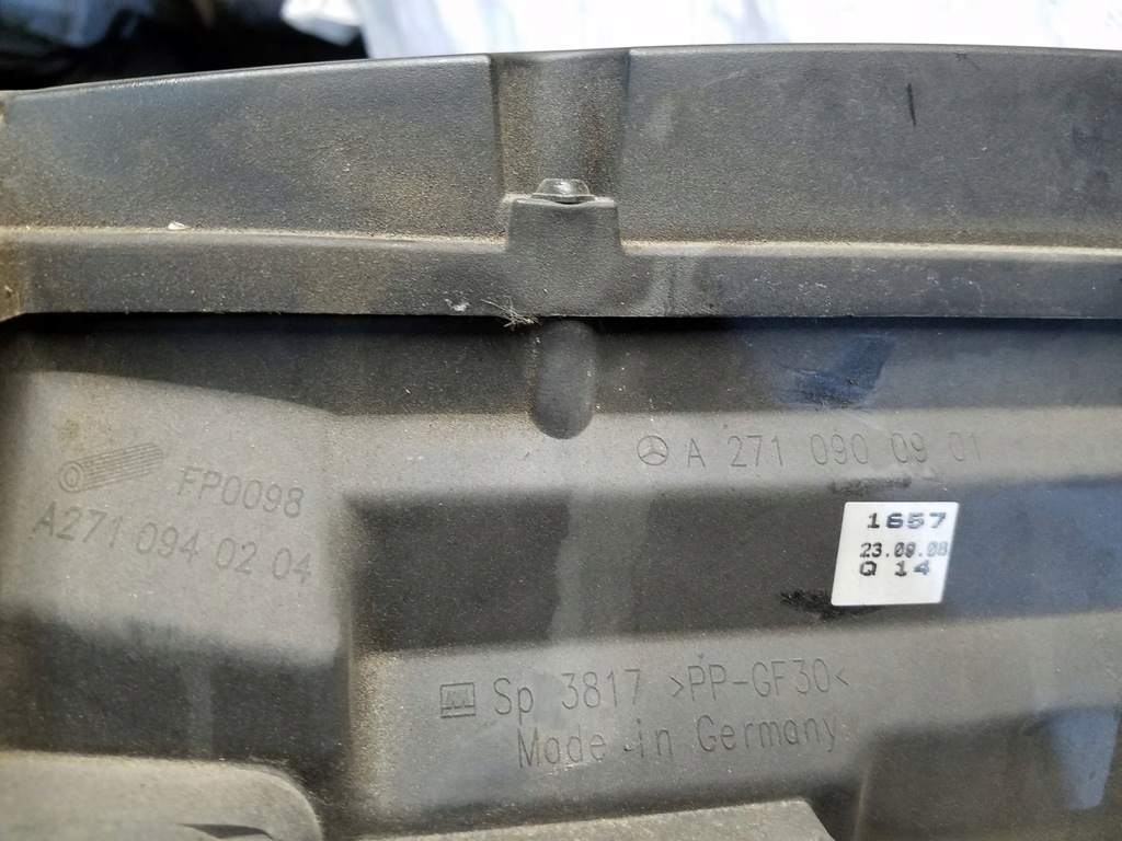 фото №6, Корпус фільтра повітря резонатор mercedes w203 clc 1.8 b