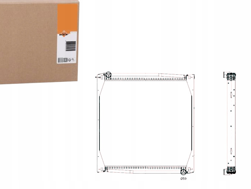 Купить Радиатор воды nrf truck 519587 scania nrf 519587 радиатор, система