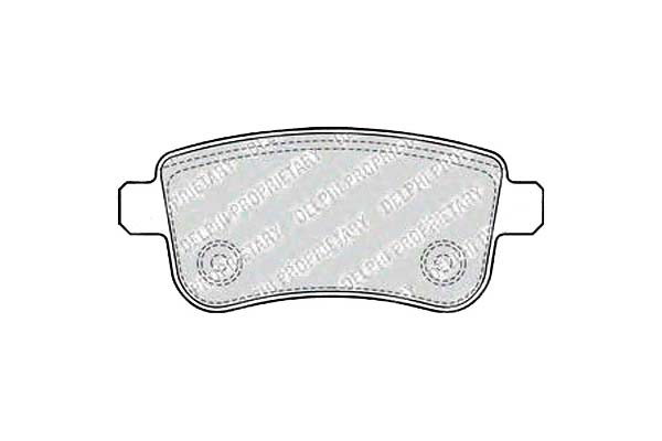 Купить Тормозные колодки тормозные delphi ham 440601416r 440603734r
