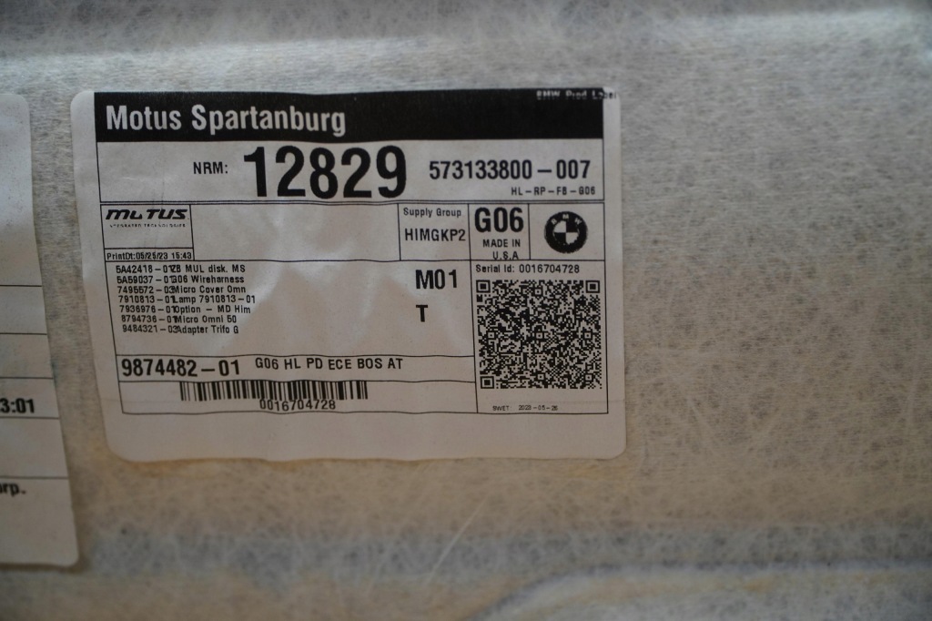 Стеля панорама захист 744578617 bmw x6 g06 m-pakiet рестайлінг  оригінал 23- Оригінал