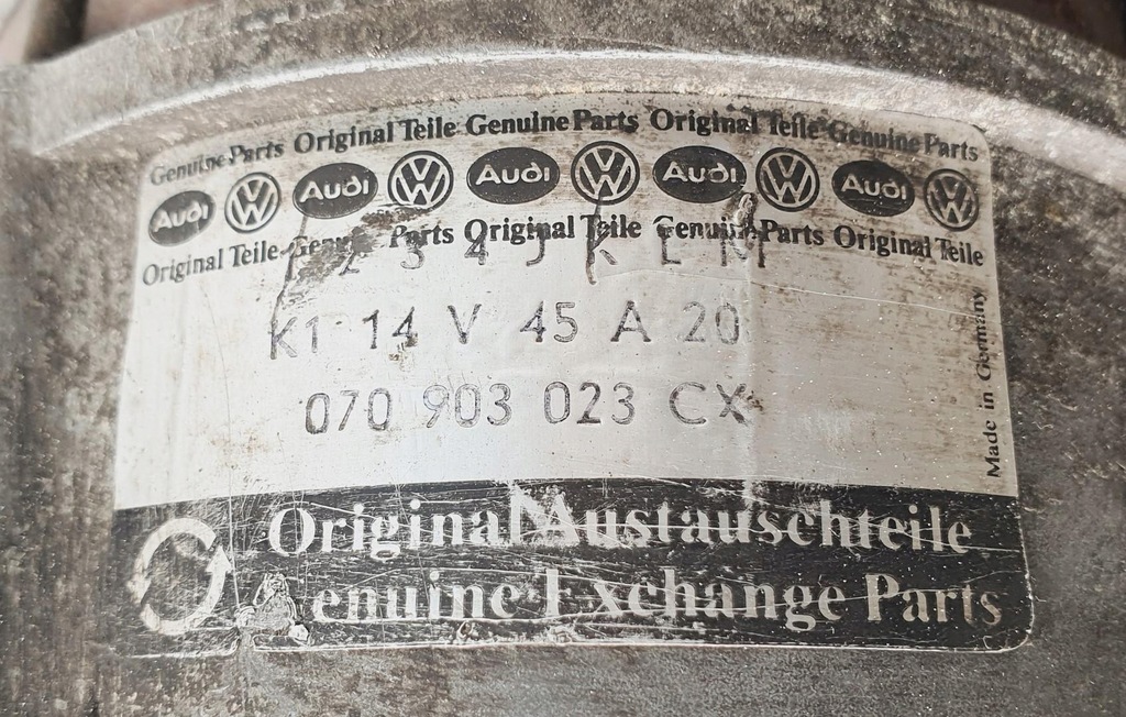 фото №5, Генератор vw transporter t3 070903023cx