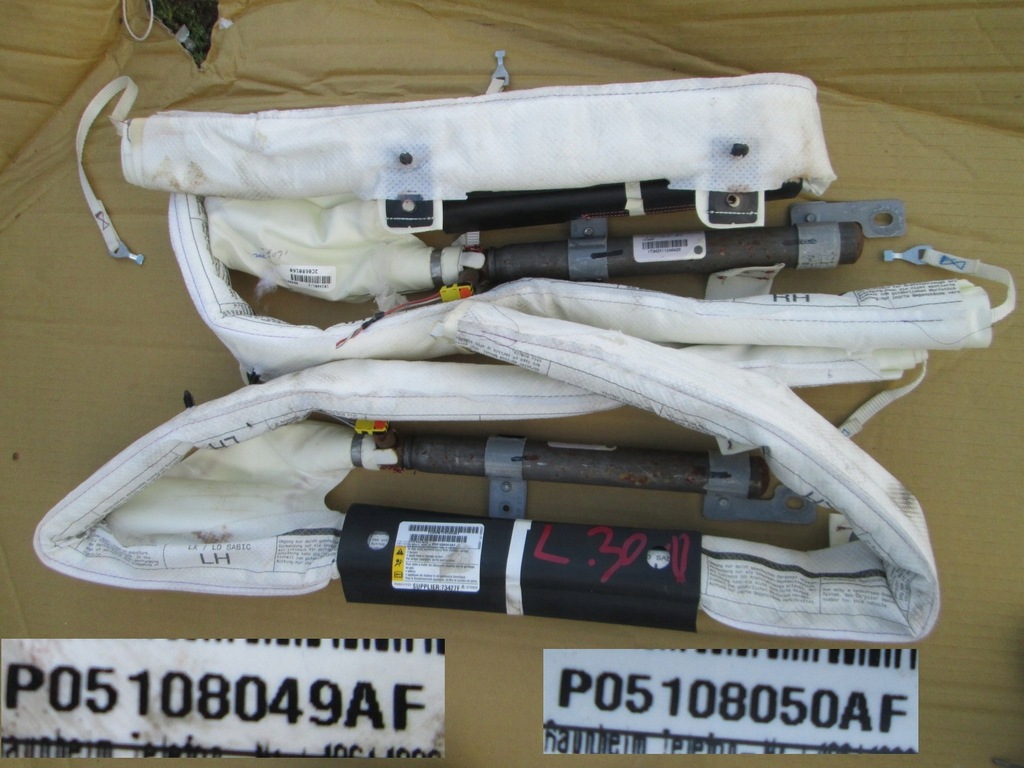 фото №13, Dodge charger 14r шторка безпеки ліва права бічна подушка безпеки