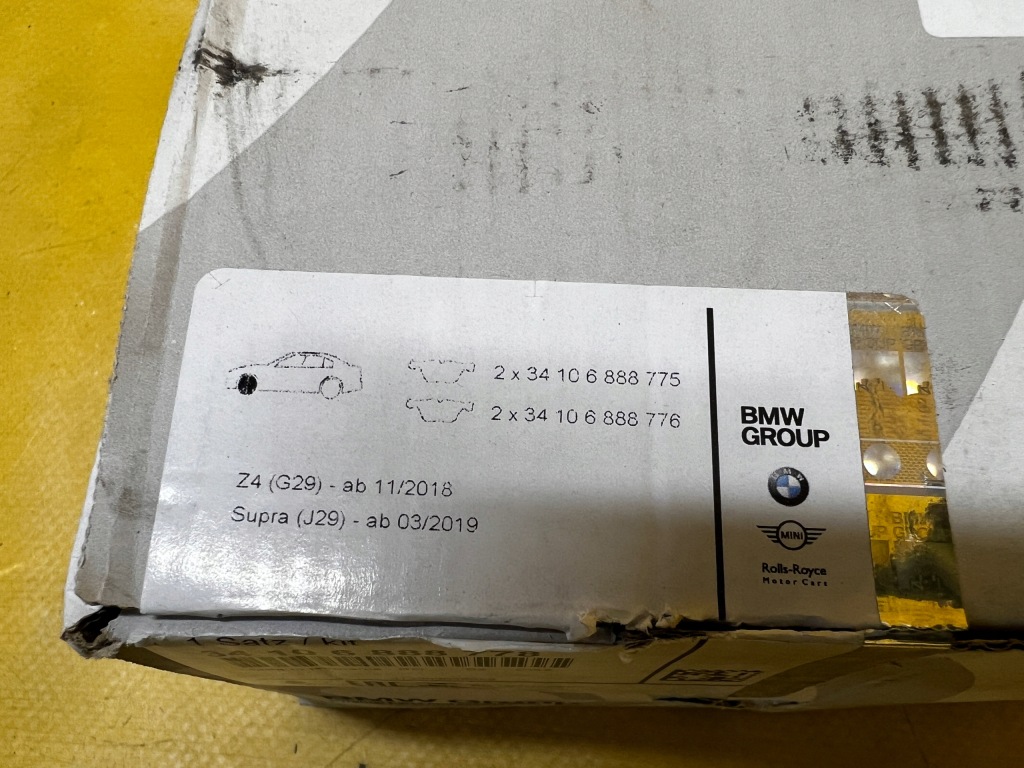 фото №7, Комплект тормозные колодки тормозные перед bmw z4 g29 nowe oem