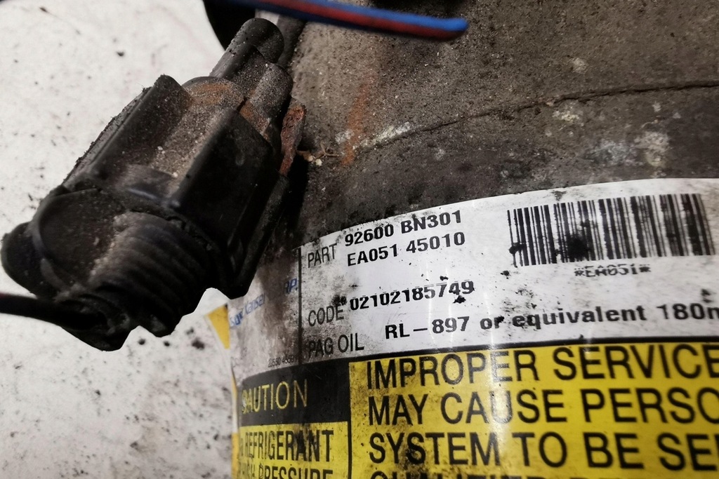 фото №6, Компрессор кондиционера nissan primera хэтчбек p12 92600bn301 2.2l