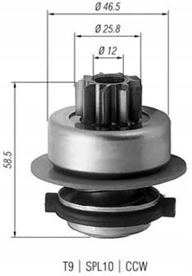 Amb0171/mma bendix стартер vw golf 1/2 /polo/vento magneti marelli Ціна