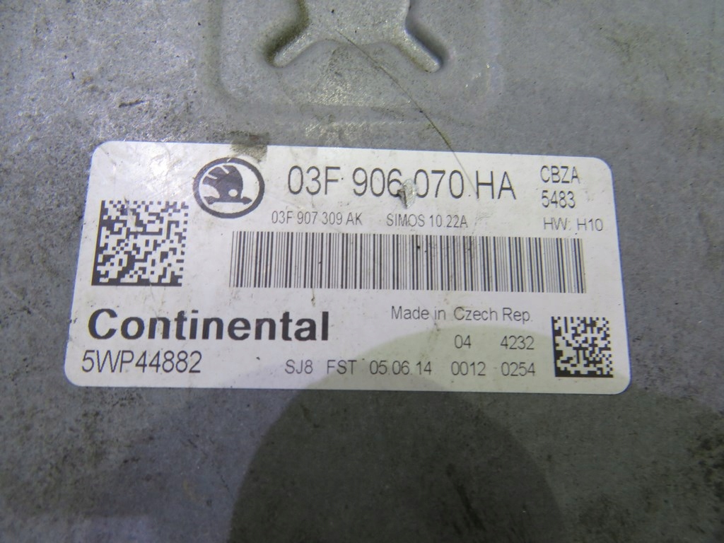 фото №3, Бортовий комп'ютер двигуна rapid 1.2 tsi 14r 03f906070ha