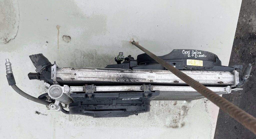 фото №5, Opel zafira a 2.0 радиатор wody кондиционера вентилятор комплект