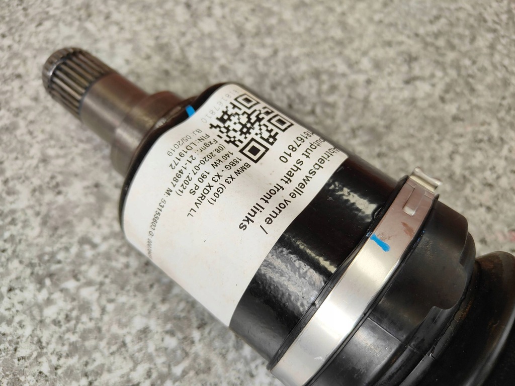 фото №8, Приводной вал левый перед левая передняя bmw x3 g01 x4 g02 8643183