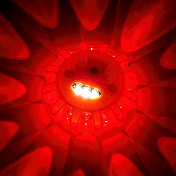 Фара предупредительная agmi led оранжевая ip67 с bateriami aaa Киев