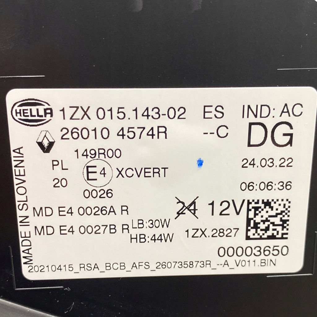 фото №15, Nowa лампа правый перед renault megane e-tech