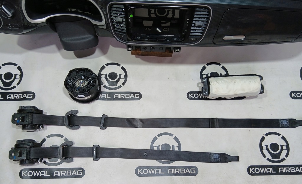 фото №6, Volkswagen vw beetle приборная панель консоль подушка безопасности подушки безопасности ремни оригинал демонтаж