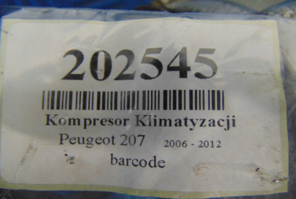 фото №7, Peugeot 207 1.6 16v компресор кондиціонера 9659875780