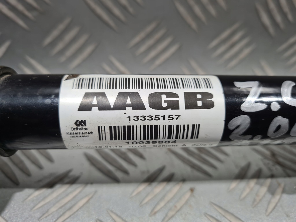 фото №5, Привідний вал права підпора opel zafira c 2.0 cdti 170km b20dth