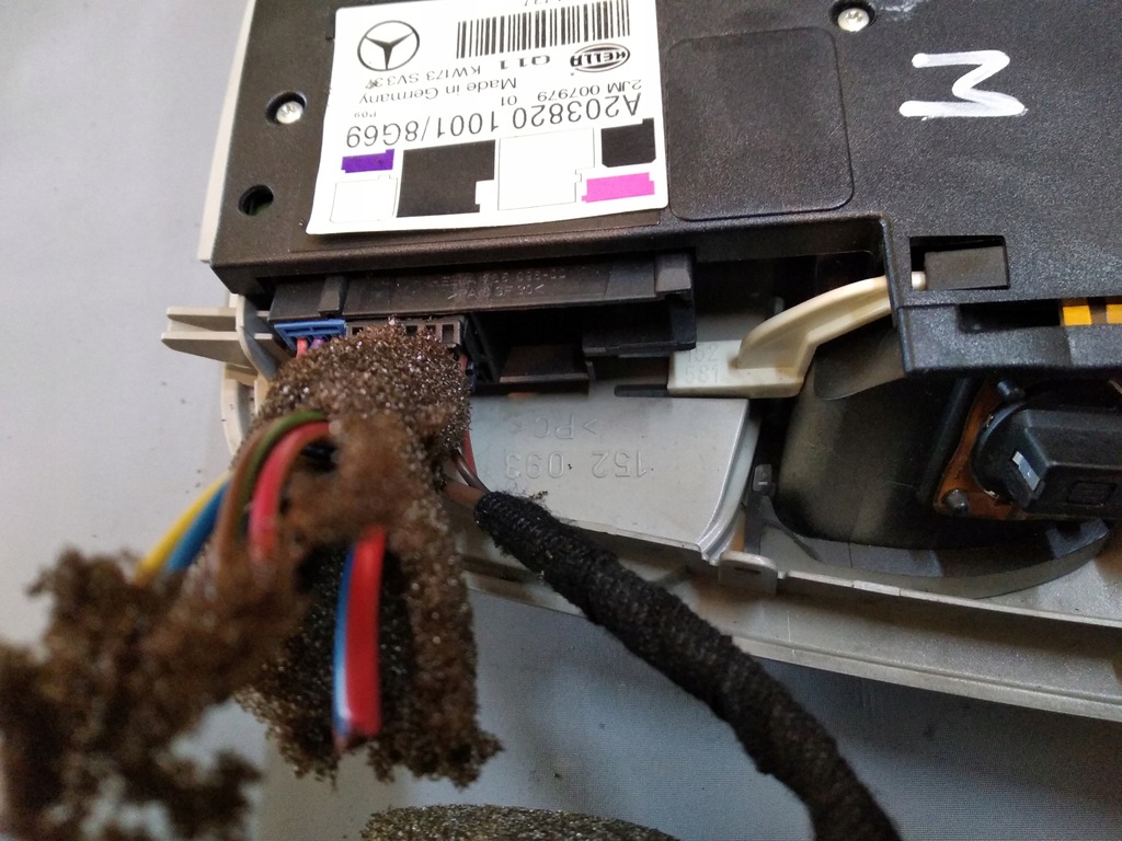 фото №6, Mercedes-benz w203 лампа потолочный a2038201001