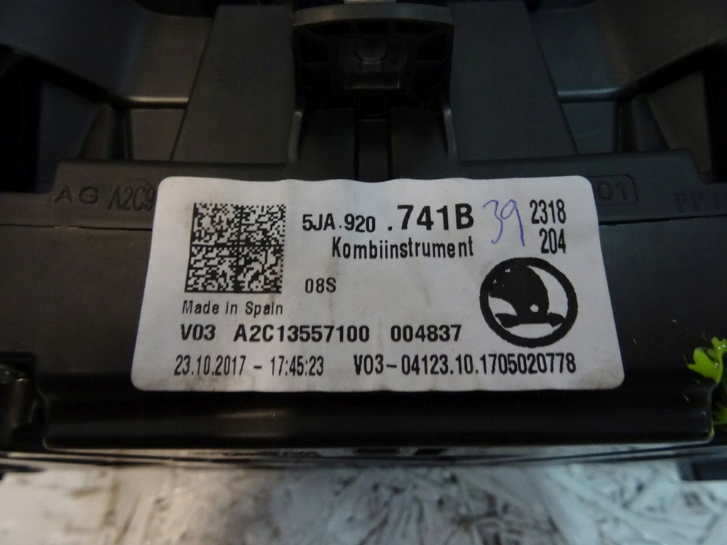 фото №4, Skoda rapid 1.4tdi лічильник 5ja920741b