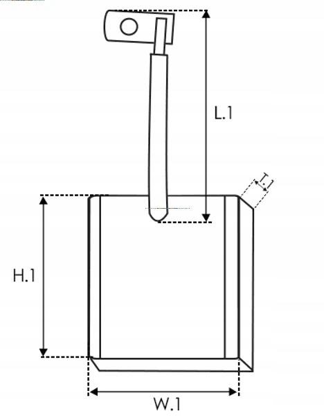 фото №2, As-pl ob9019 щітка вугільна, генератор