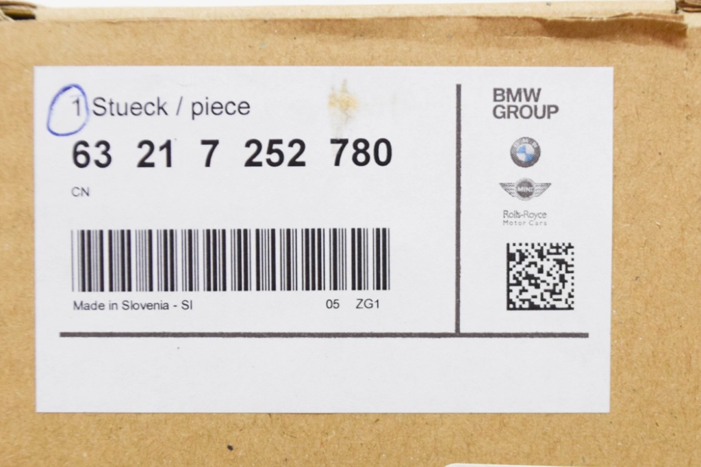 Bmw 3 e92 задняя крышка багажника правая лампа задняя 63217252780 7252780 новая оригинальная с Разборки