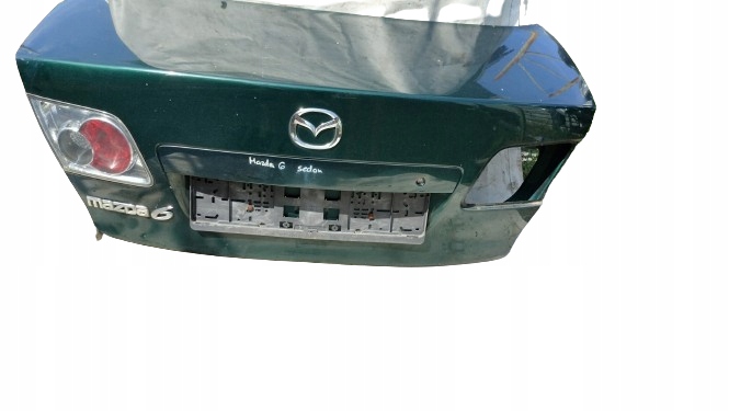 фото №1, Mazda 6 gg sedan крышка багажника багажника зелёный