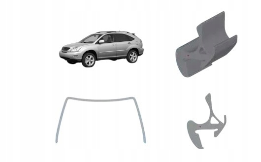 фото №1, Прокладка скло лобове передньої скло lexus rx 2003-09 8354asmr