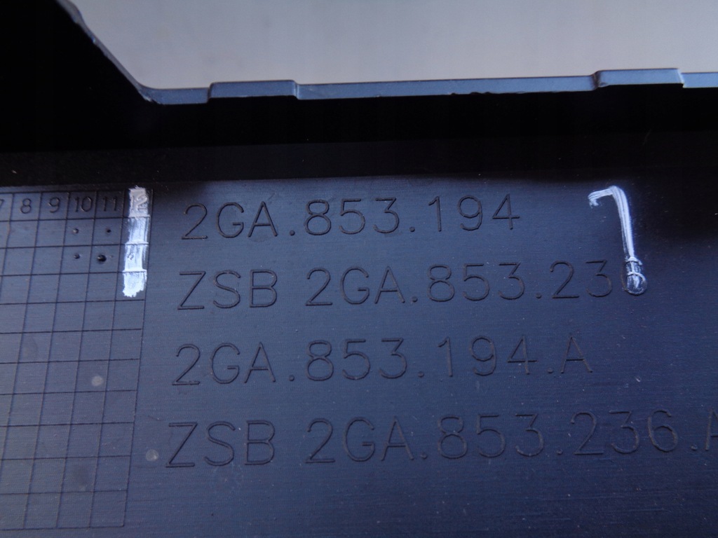 фото №3, Молдинг бампера передня vw t-roc 2ga 21- lift r-line