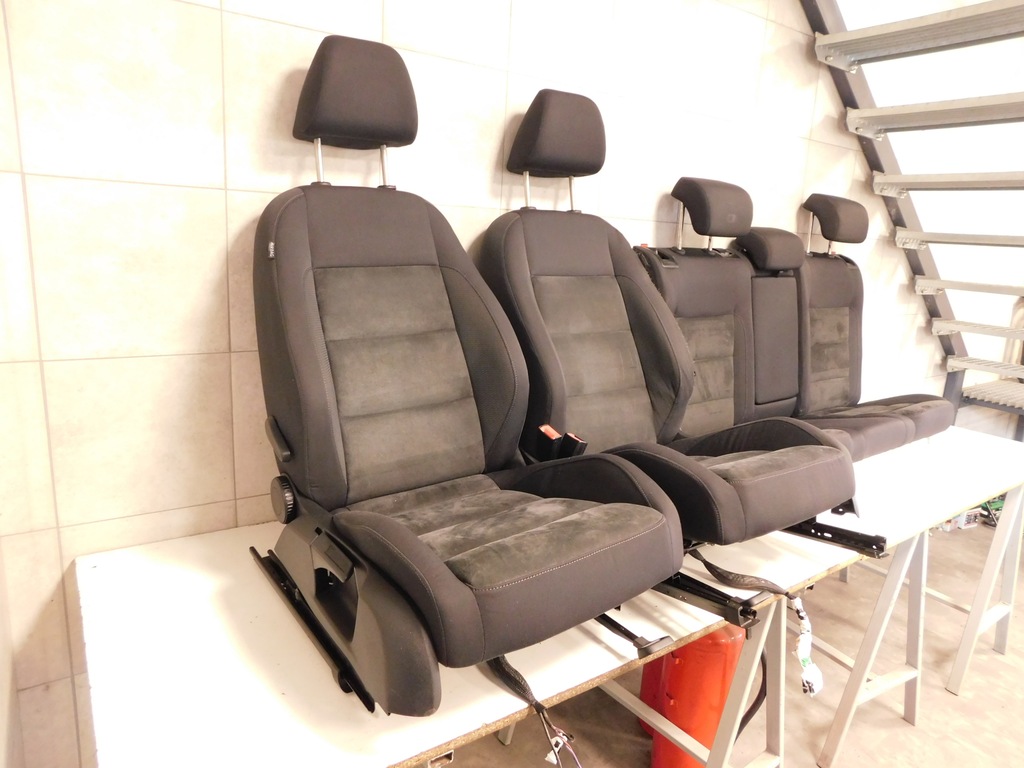 фото №6, Volkswagen golf vi сидіння перед заднє сидіння задня комплект