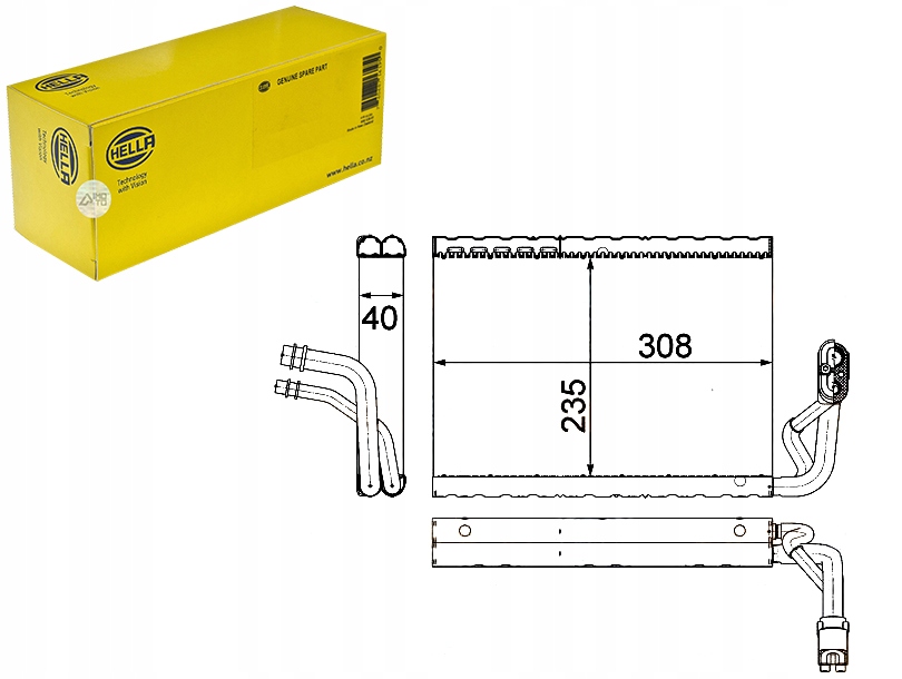 Купить Hella испаритель кондиционера p3372 351330691 3000v5