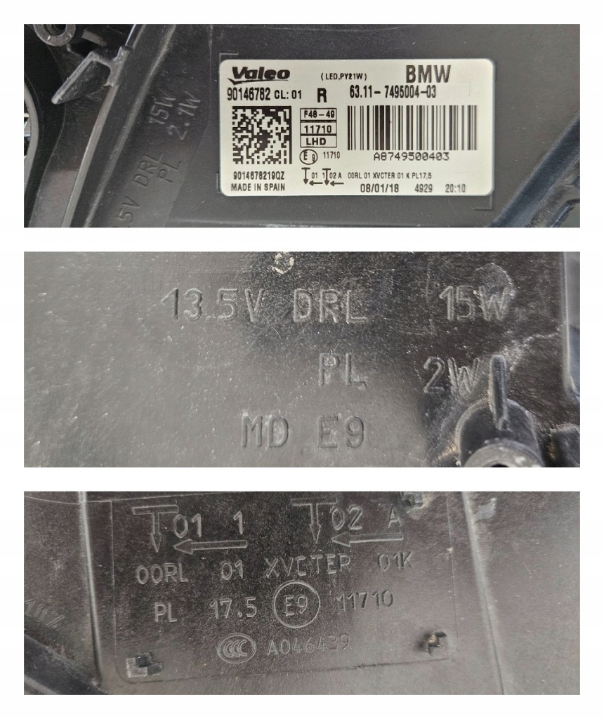 Фара правый  перед full led bmw x1 f48 2015- Киев