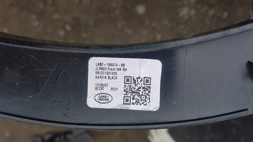 фото №4, Молдинг r крыла land rover defender l8b216a074bx