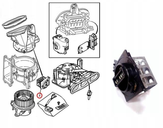 фото №1, Резистор вентилятор berilngo/partner s10600