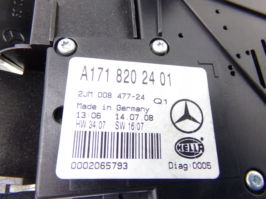 фото №4, Лампа освещение салона кабины mercedes slk r171 w171 lift a1718202401