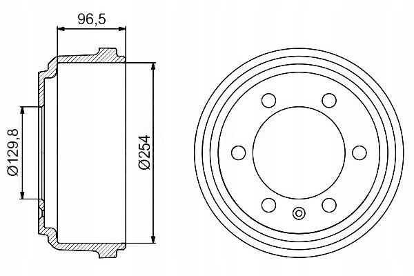 Комплект барабанов тормозных bosch fdr329009 db4071 Цена