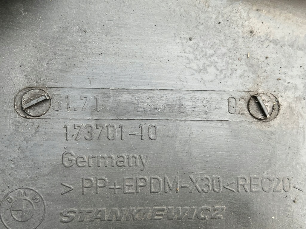 фото №8, Подкрылок левая левый перед 7136679 bmw 7 e65 e66 01-09r оригинал