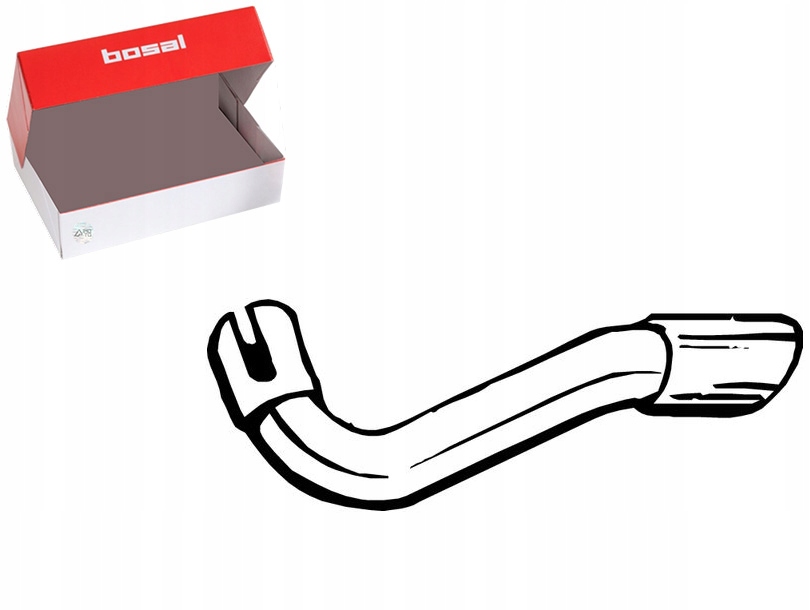 фото №1, Труба выхлопная задняя ford kuga i 2.0d 2.5 02.08-11.12 bosal