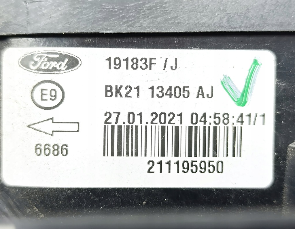 фото №7, Лампа левая задняя ford transit connect 2.0 bk2113405aj