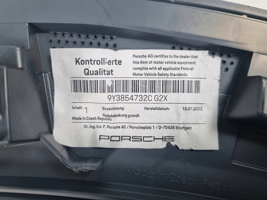 фото №10, Porsche cayenne coupe молдинг крыла задняя правая задняя 3y3854732e