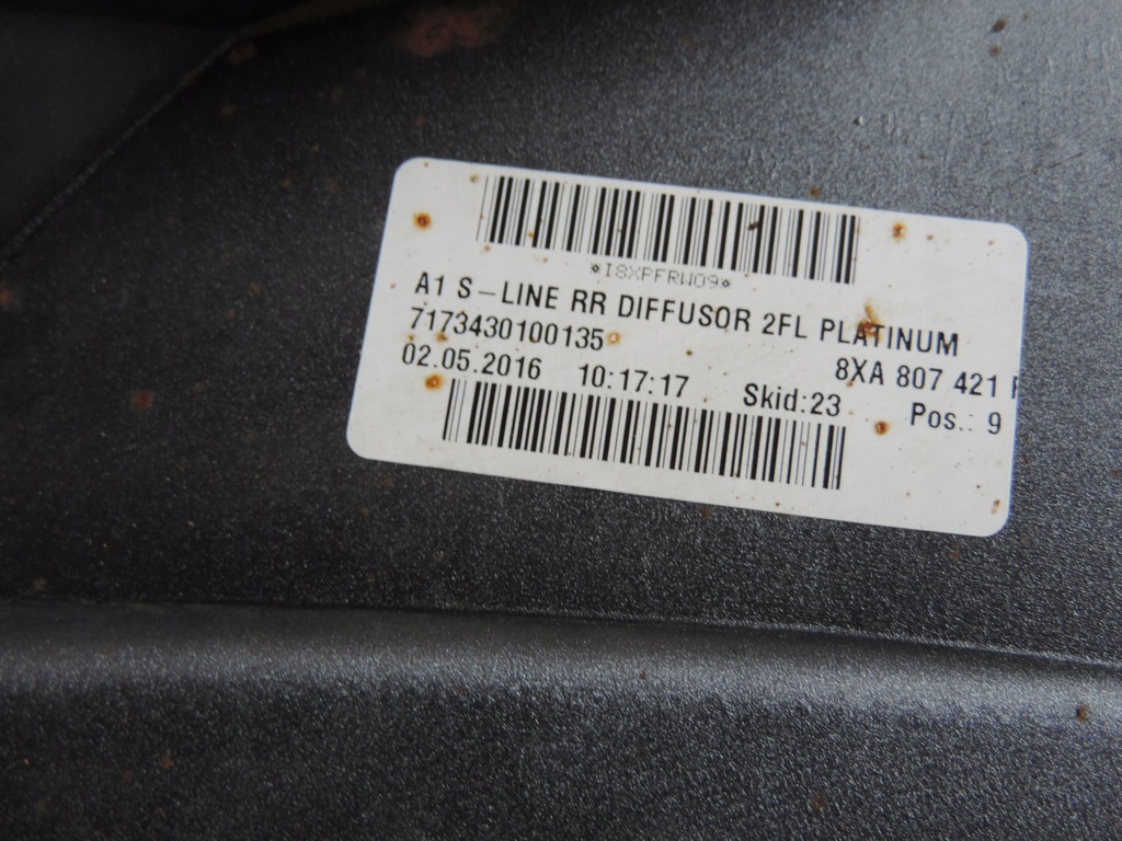 фото №13, Audi a1 8xa lift s-line 2014 2015 бампер задняя диффузор