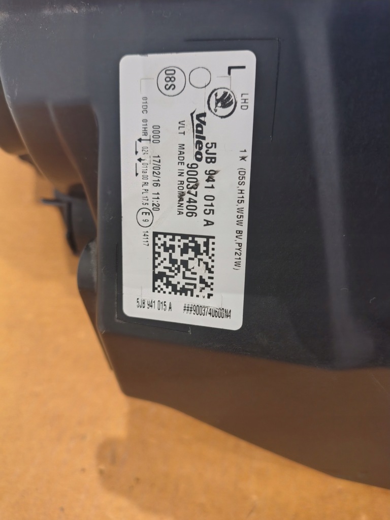 фото №4, Ксенон skoda rapid spaceback лампа ліва europa 2013-2017