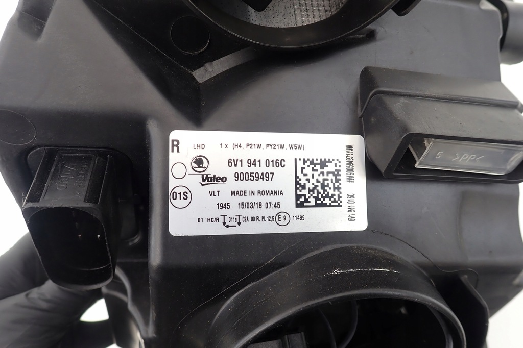 фото №16, 6v1941016c skoda fabia iii лампа правая europa